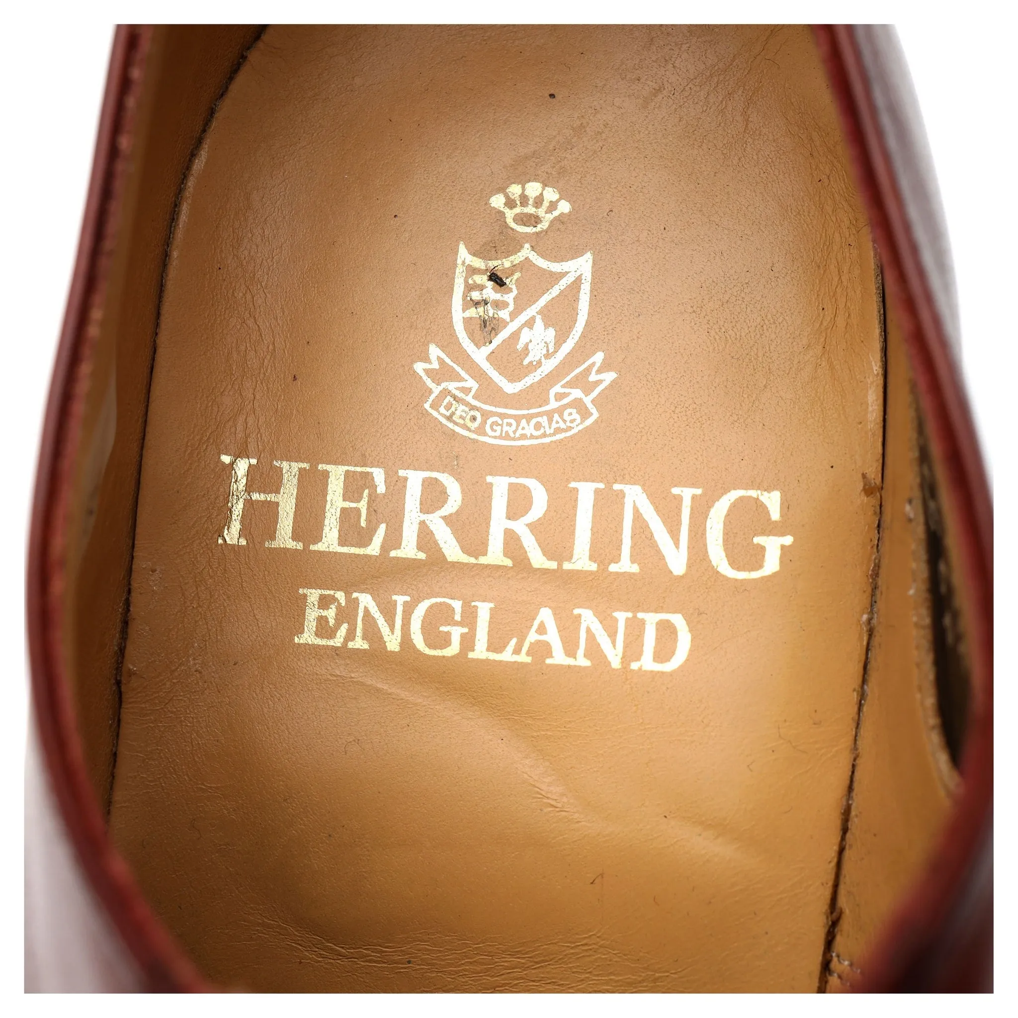 Herring 'Mayfair' Brown Leather Oxford UK 6 F