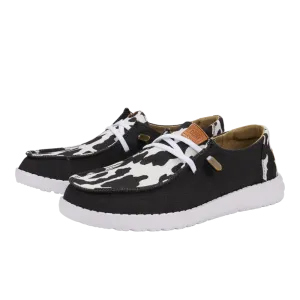 Hey Dude Wendy Animal Black/Cow
