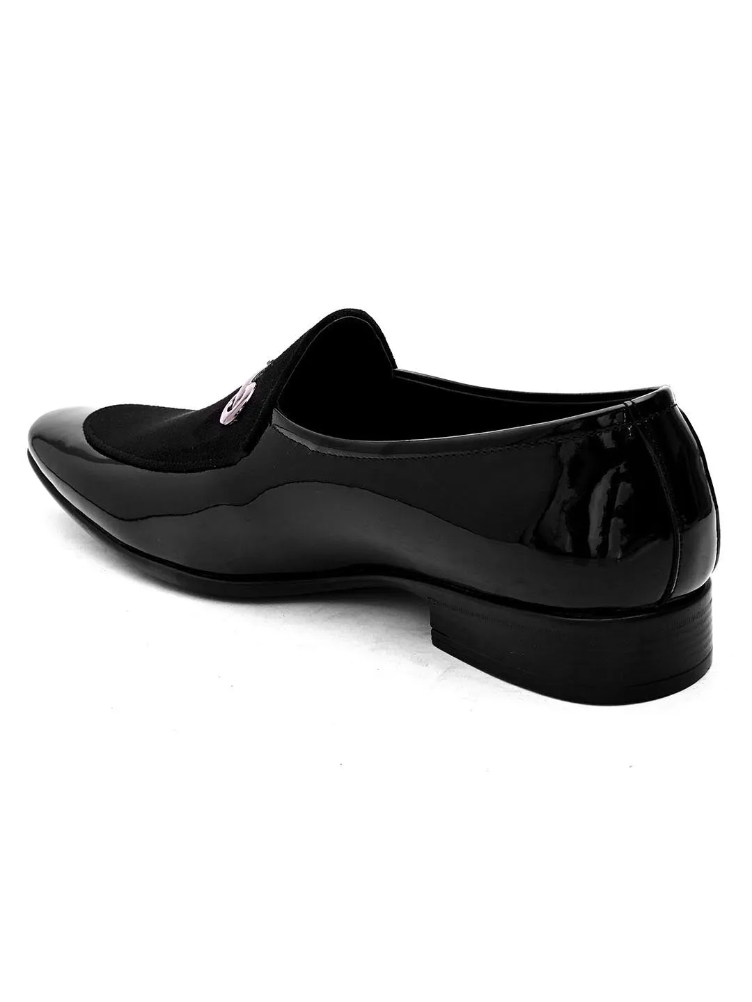 Hydes N Hues Men Black Solid Formal Loafers