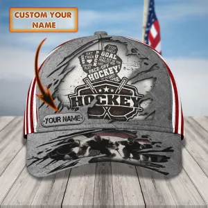 In The Hockey Game 2- Personalized Name Cap - Loop- T2k-213
