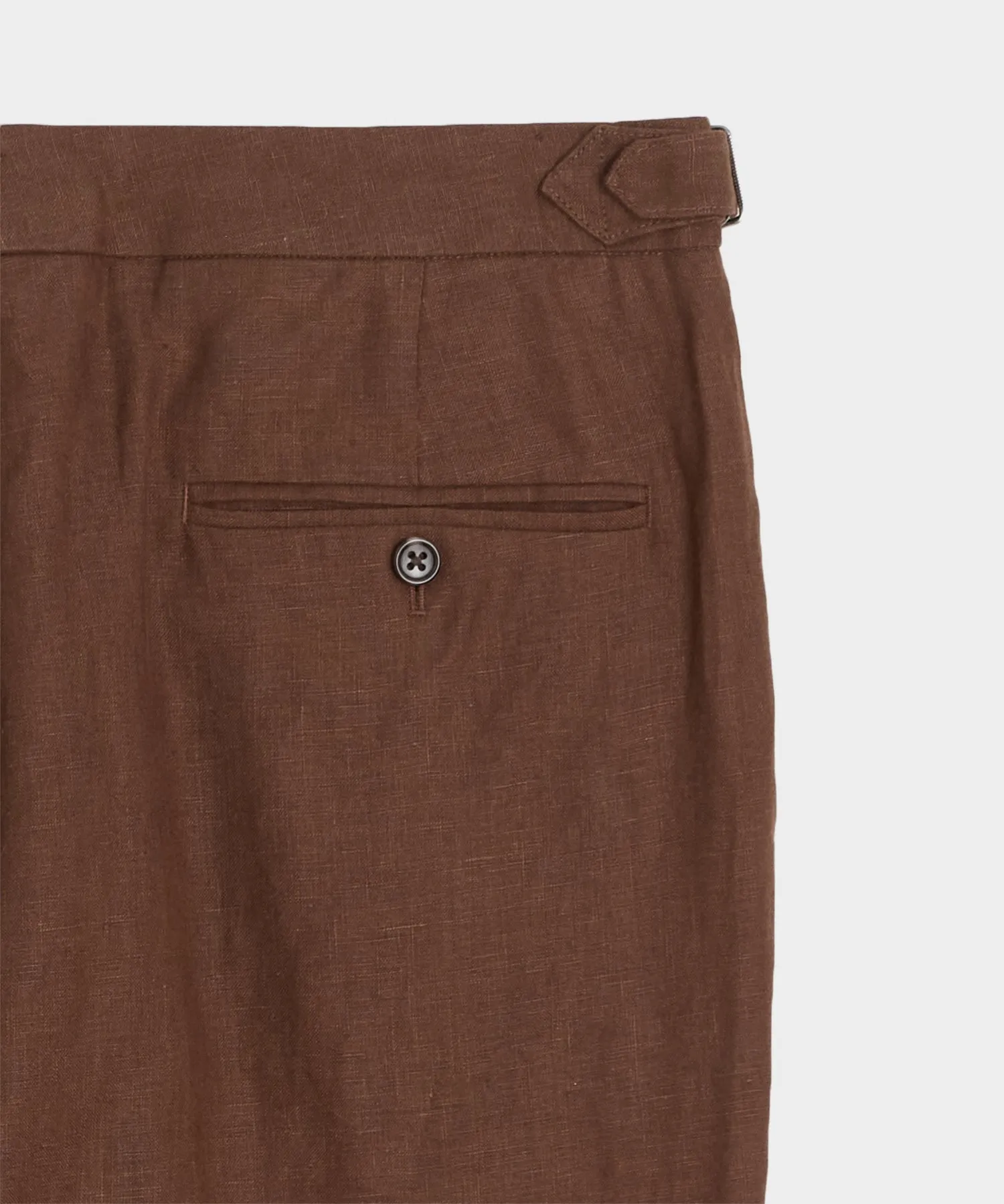Irish Linen Side Tab Trouser
