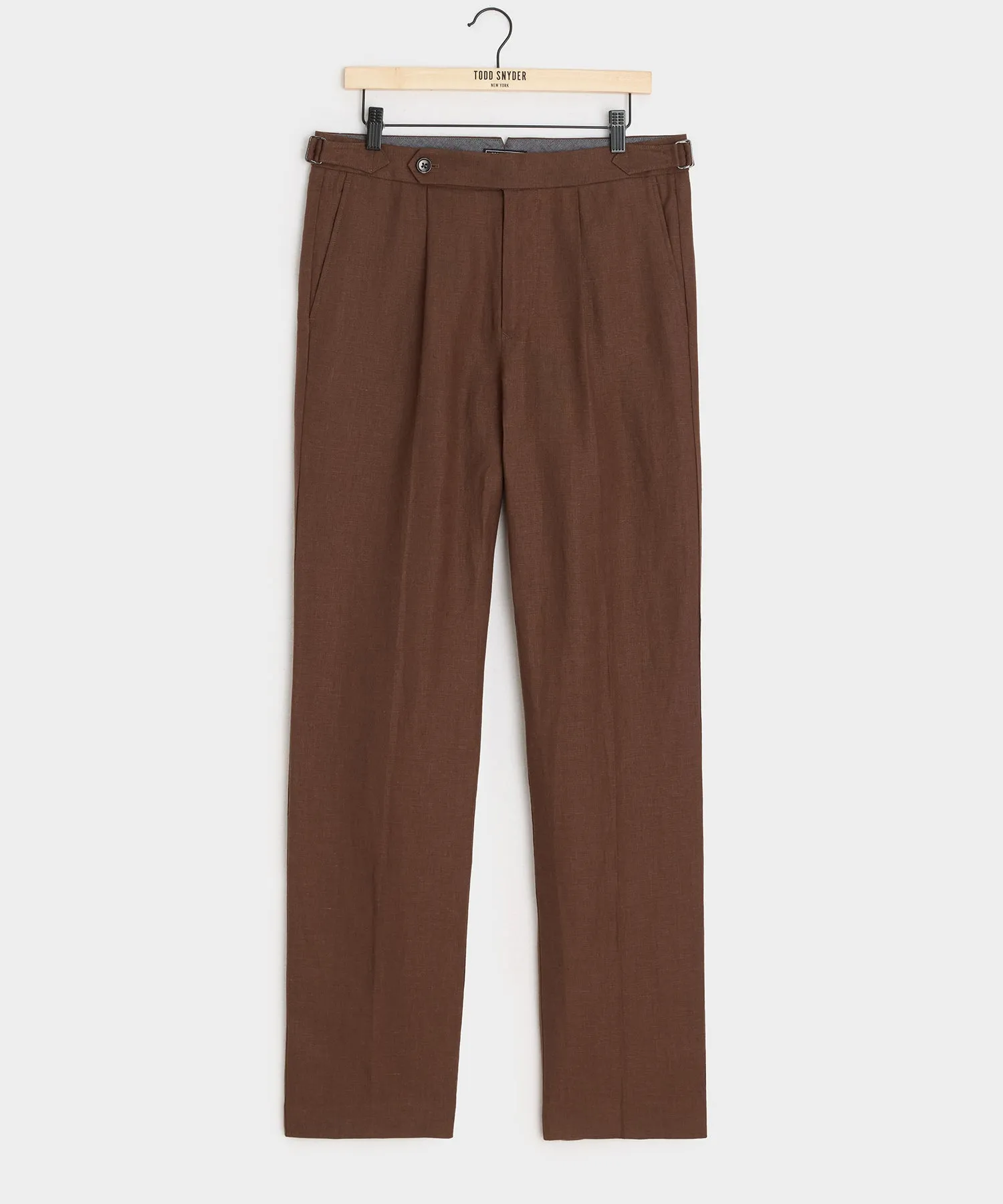 Irish Linen Side Tab Trouser