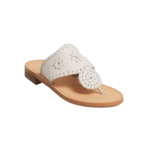 JACK ROGERS Girls Jacks Flat Sandal WHITE 112202JK01-WHITE