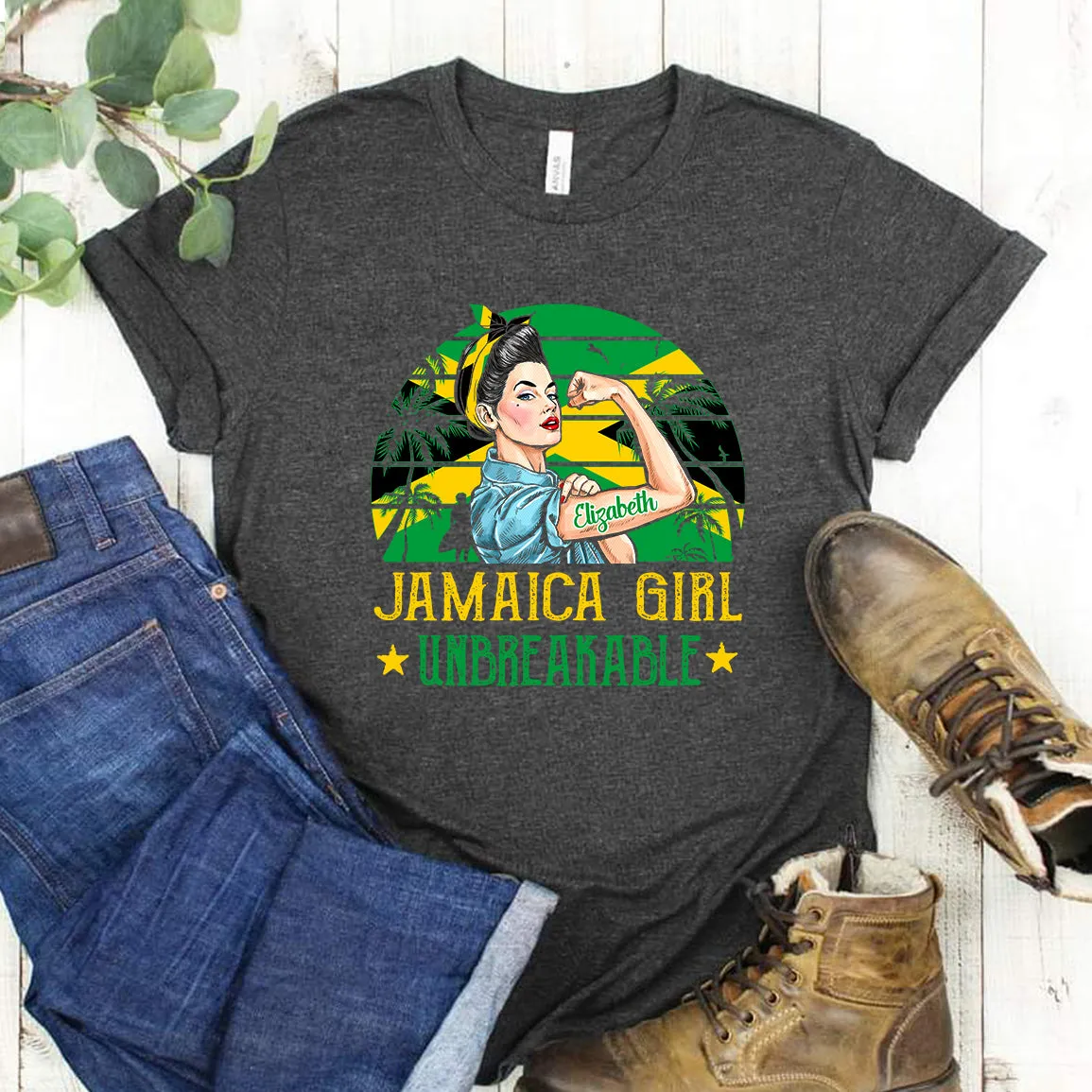 Jamaica Girl Unbreakable Personalized T-shirt