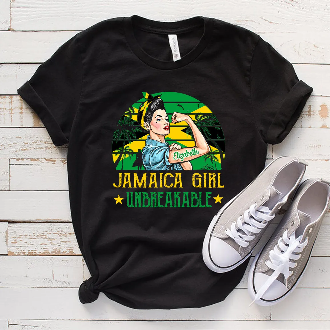 Jamaica Girl Unbreakable Personalized T-shirt