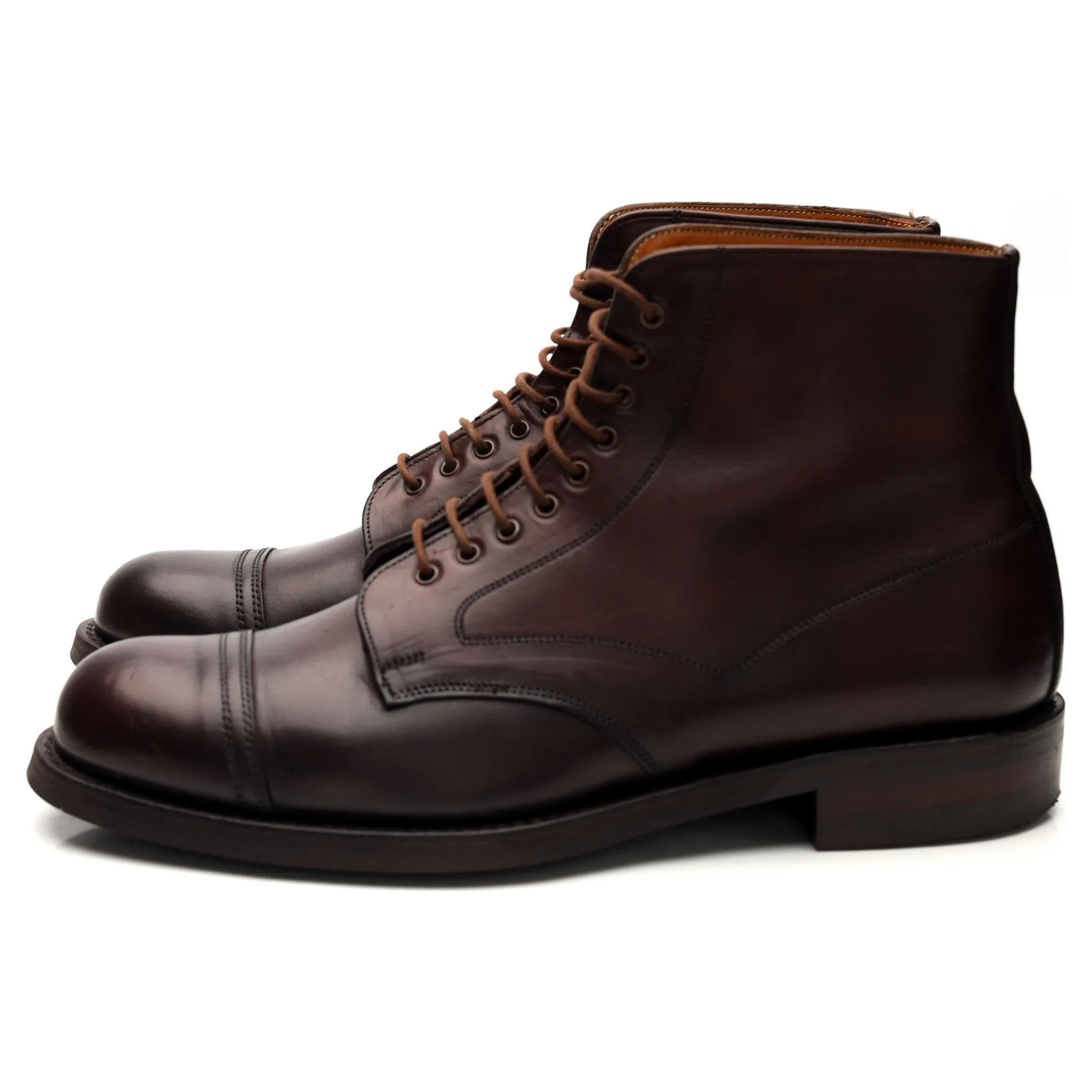 'Jarrow R' Dark Brown Leather Boot UK 8 F