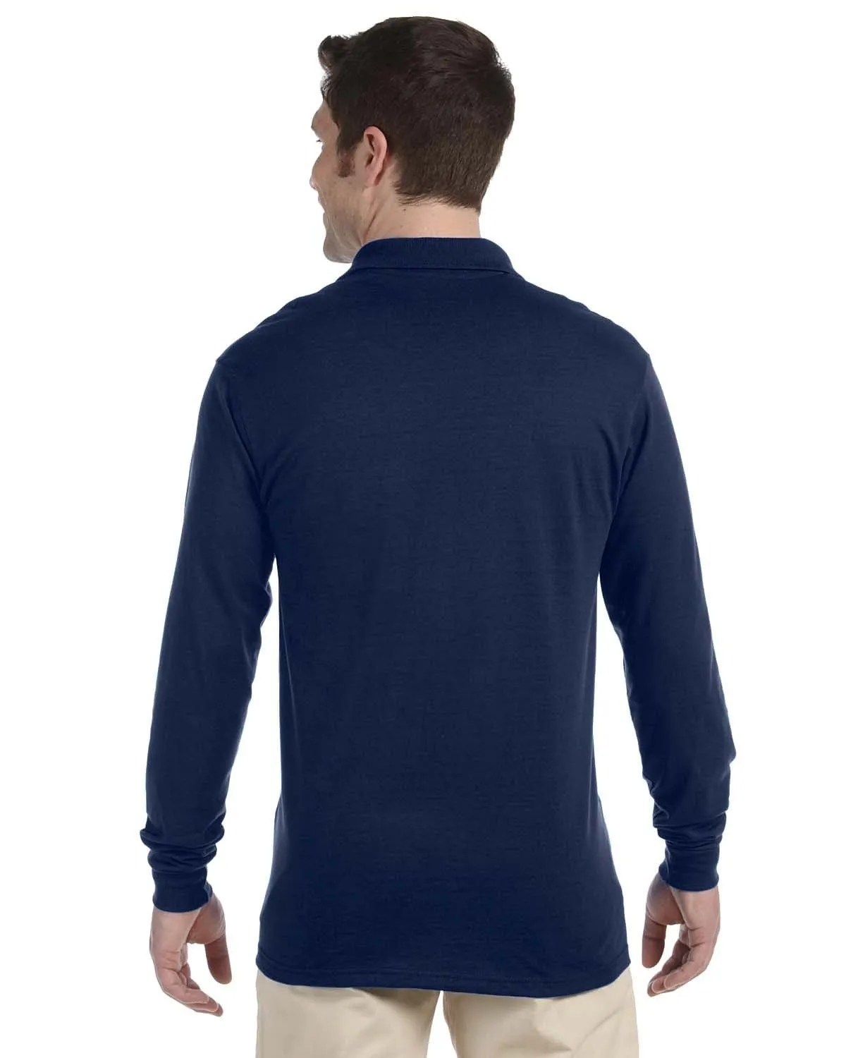 Jerzees 50/50 Long Sleeve Jersey Knit Polo Shirt