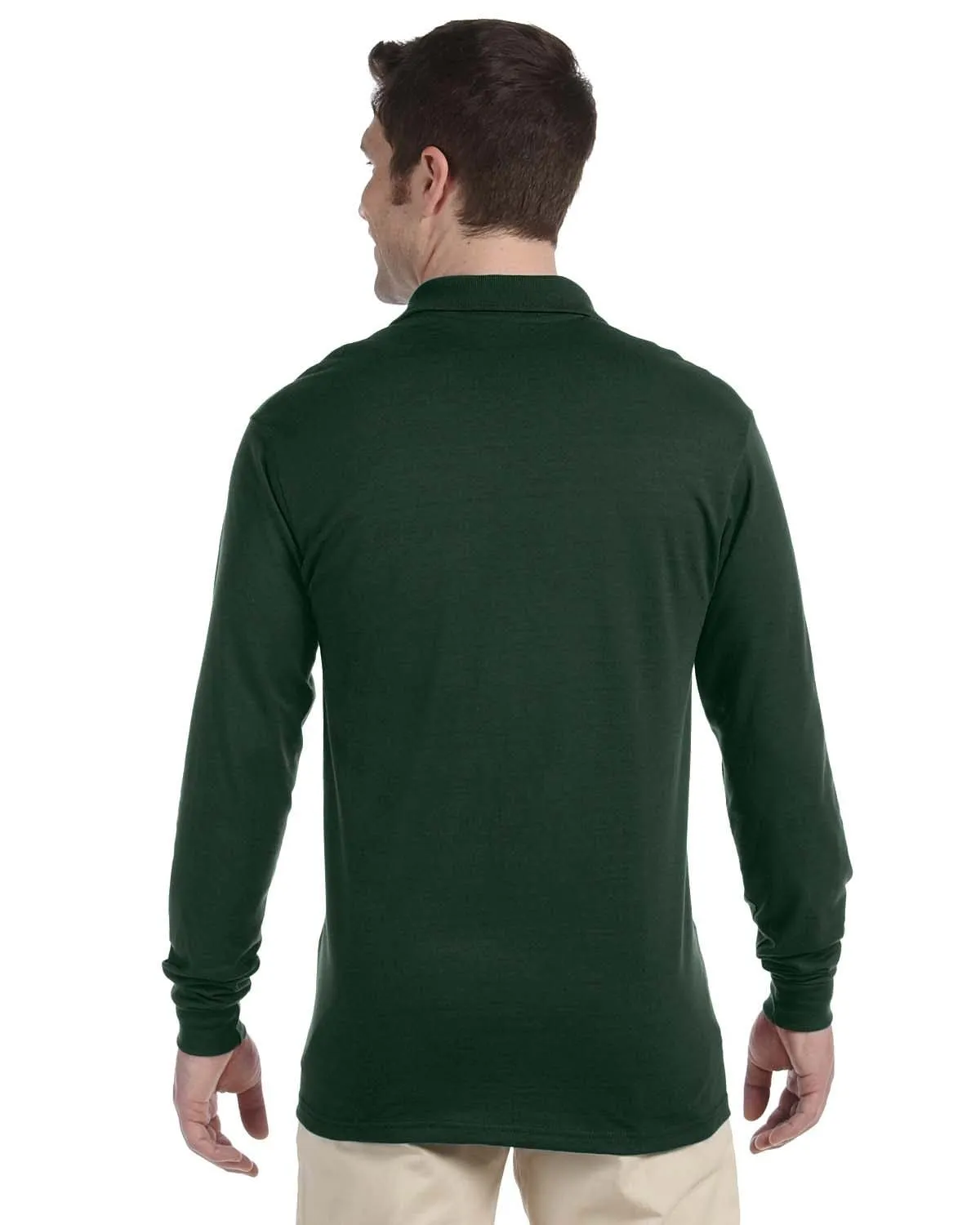 Jerzees 50/50 Long Sleeve Jersey Knit Polo Shirt