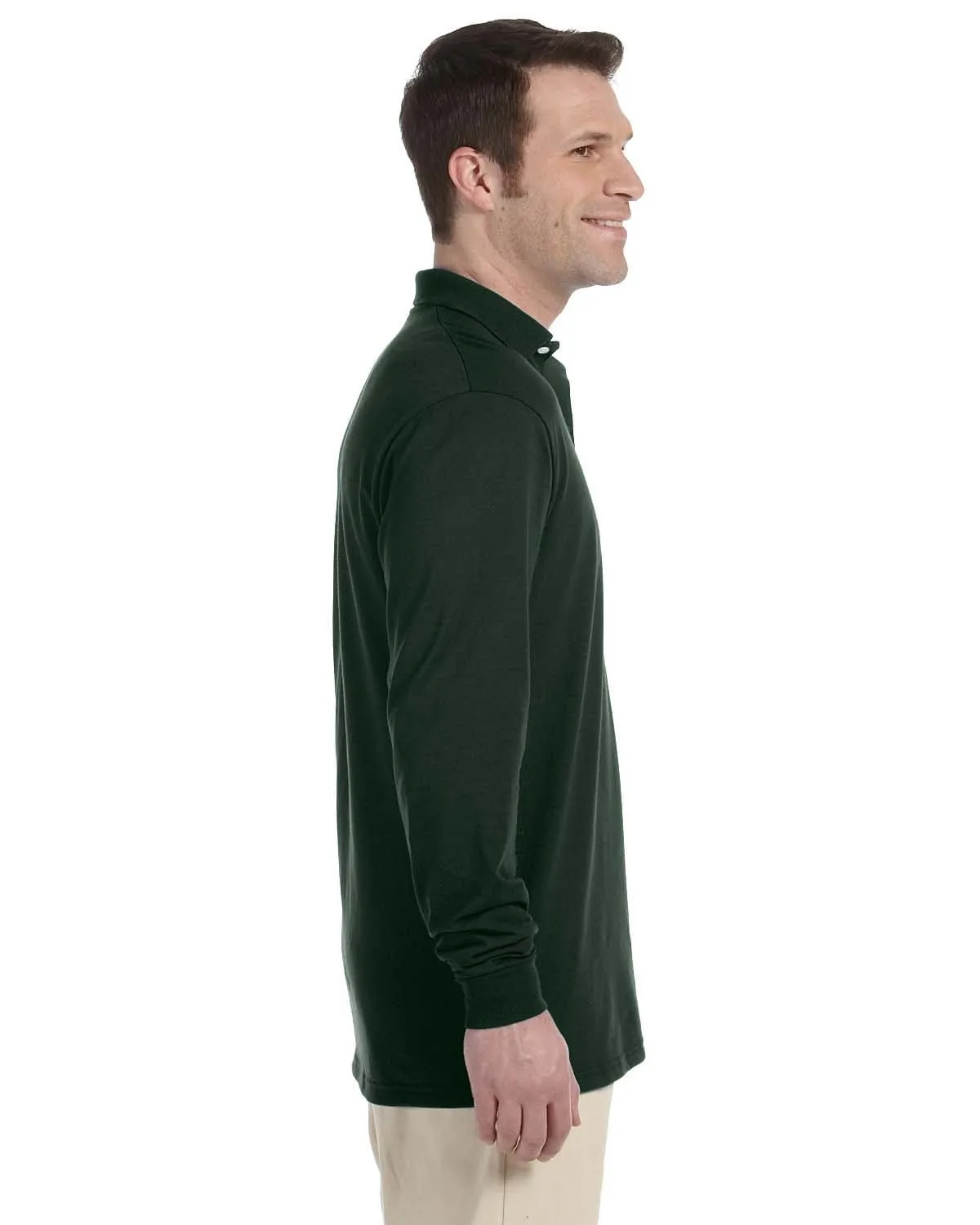 Jerzees 50/50 Long Sleeve Jersey Knit Polo Shirt