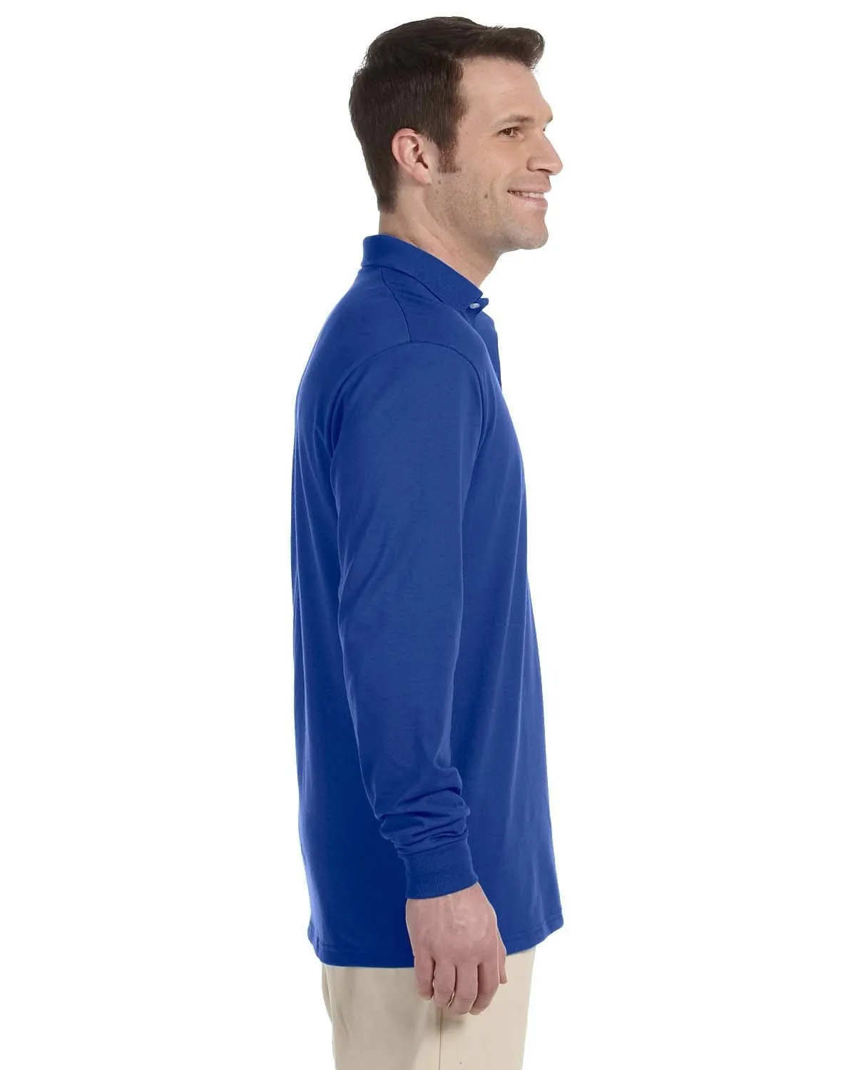 Jerzees 50/50 Long Sleeve Jersey Knit Polo Shirt