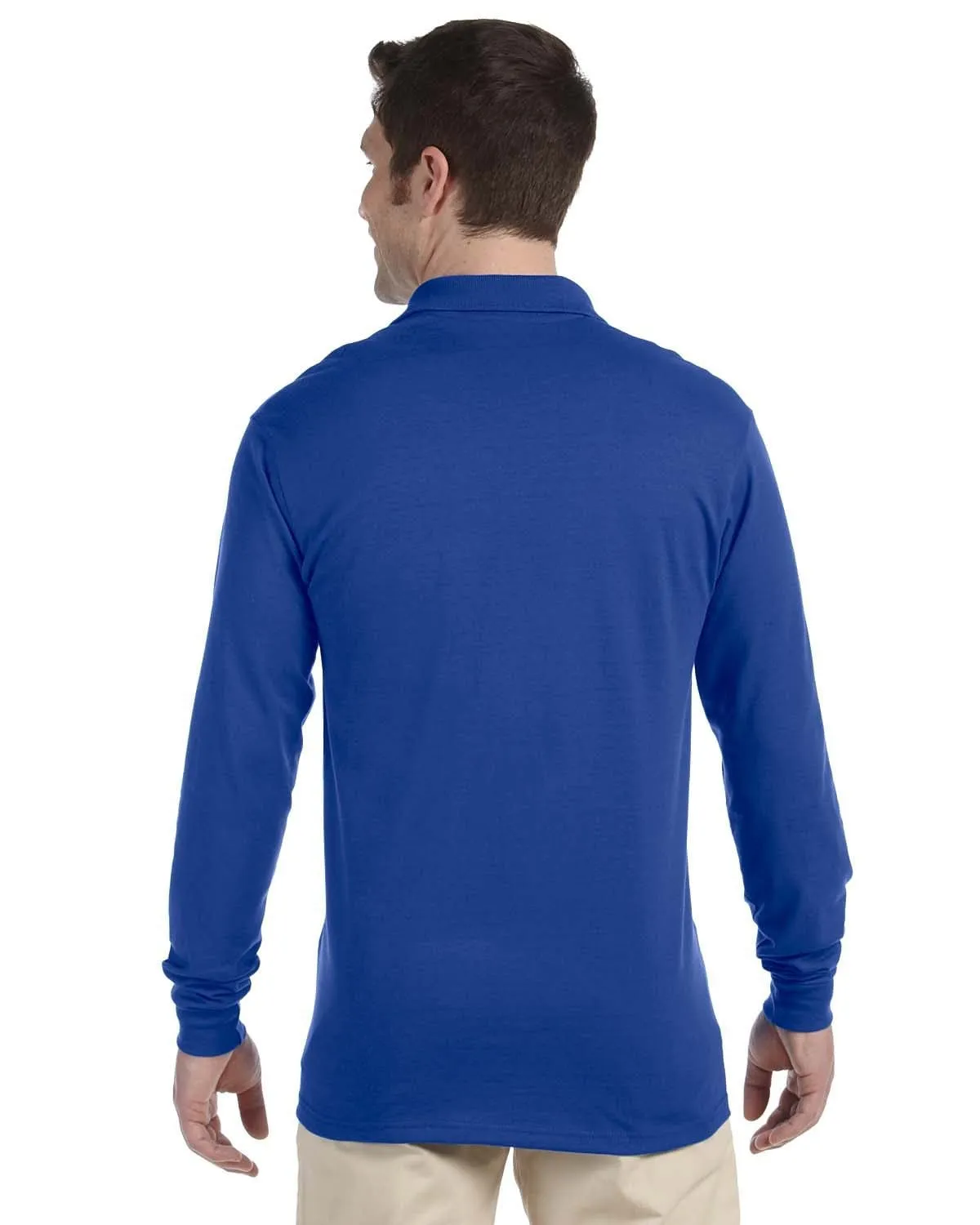 Jerzees 50/50 Long Sleeve Jersey Knit Polo Shirt