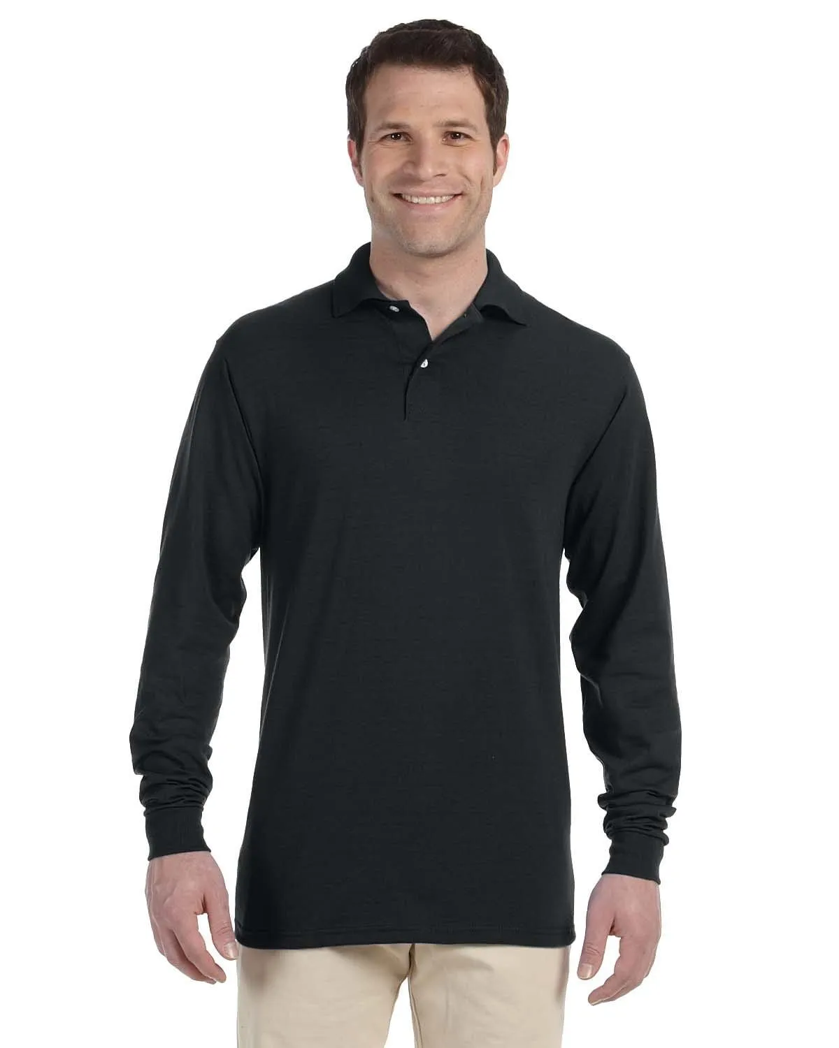 Jerzees 50/50 Long Sleeve Jersey Knit Polo Shirt