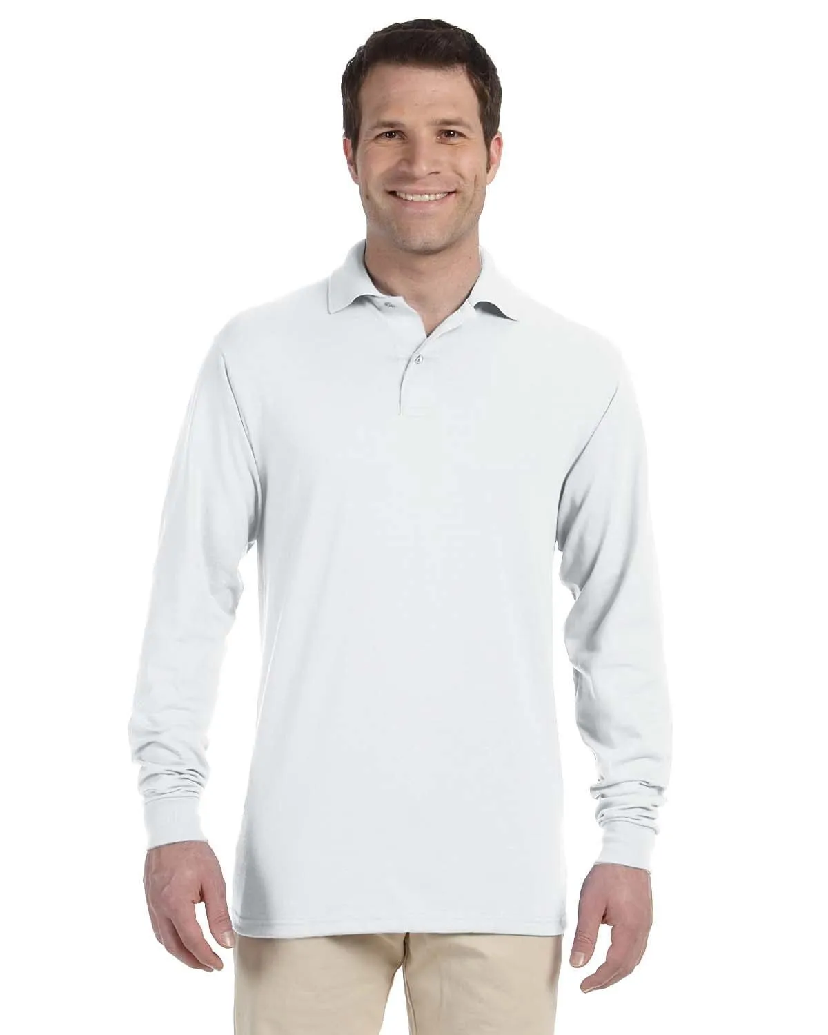 Jerzees 50/50 Long Sleeve Jersey Knit Polo Shirt