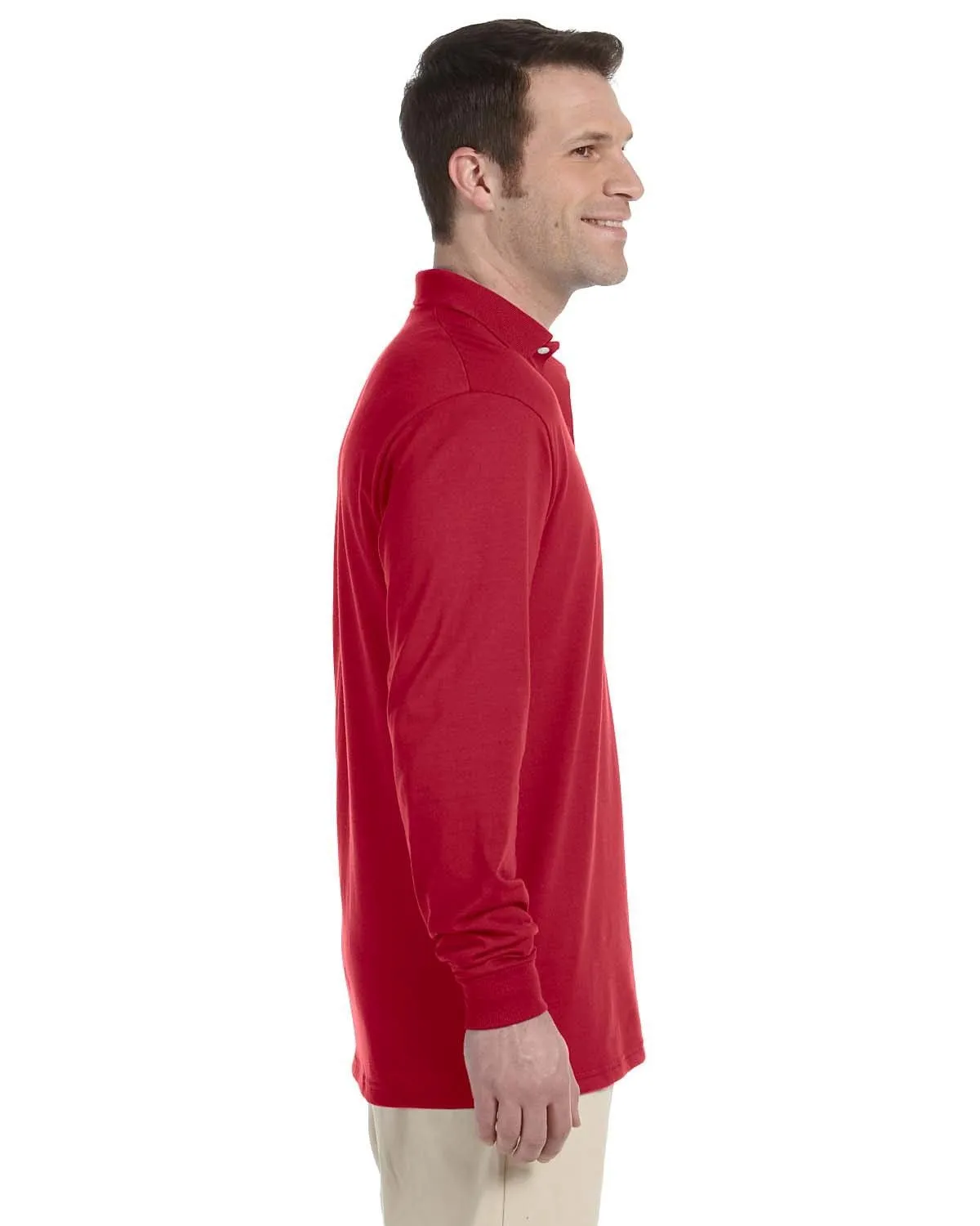 Jerzees 50/50 Long Sleeve Jersey Knit Polo Shirt
