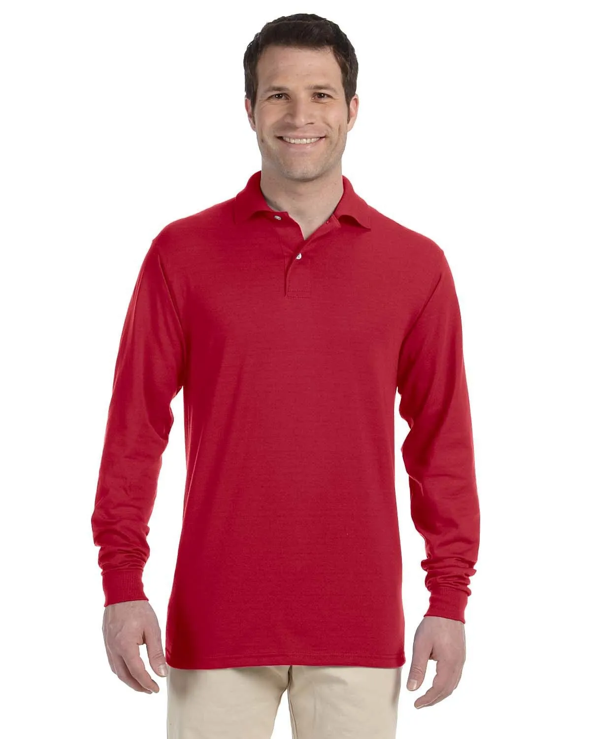 Jerzees 50/50 Long Sleeve Jersey Knit Polo Shirt