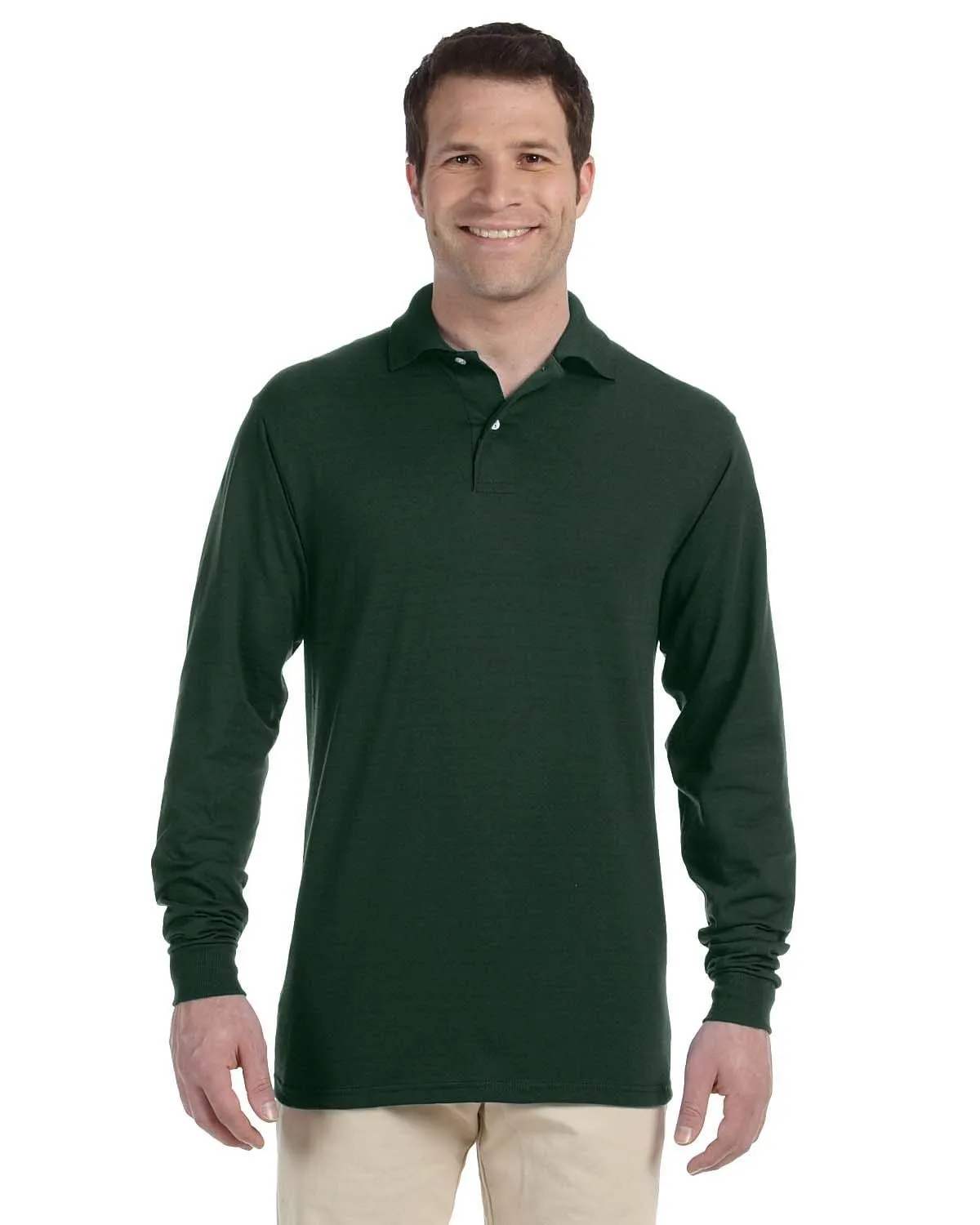 Jerzees 50/50 Long Sleeve Jersey Knit Polo Shirt