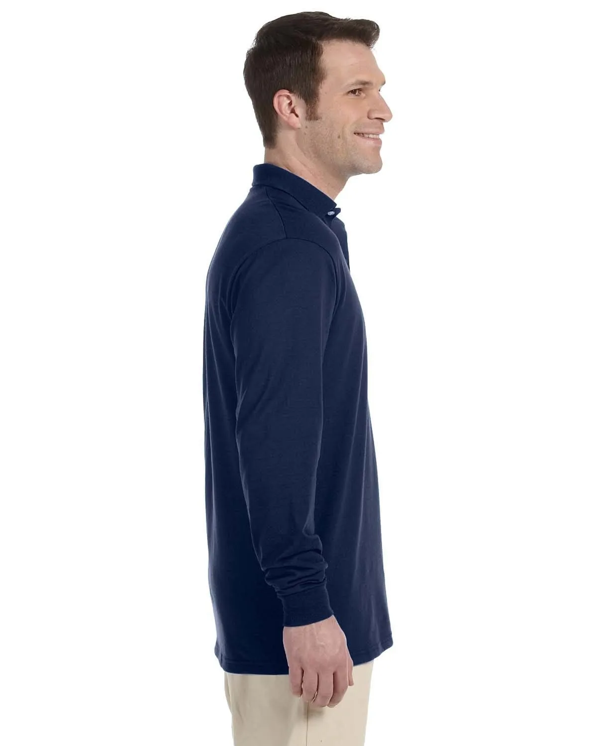 Jerzees 50/50 Long Sleeve Jersey Knit Polo Shirt