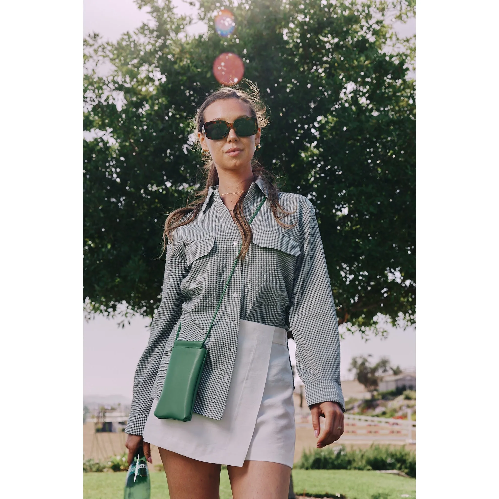 Jessica | The Classic Button Down | Green Gingham