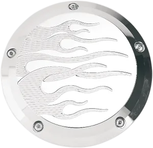 Joker Machine 06-99F Billet Derby Cover - Flame