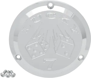 Joker Machine 921017L Billet Derby Cover - Lucky 7 Chrome