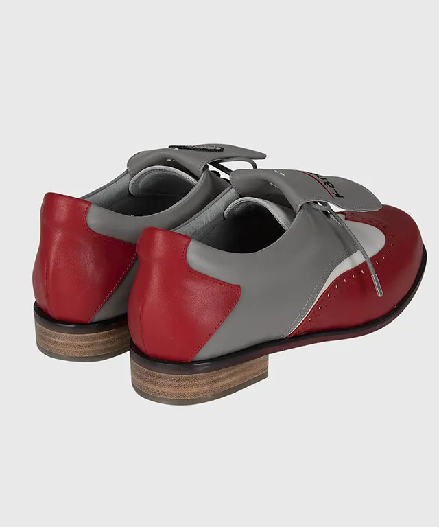 KANDINI Classic Golf Shoes - Red(Gray)
