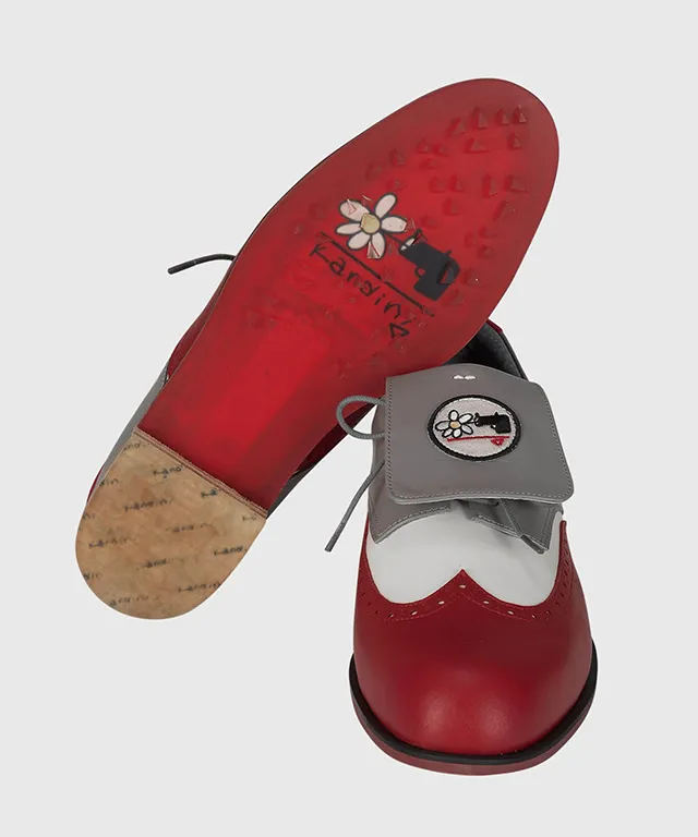 KANDINI Classic Golf Shoes - Red(Gray)