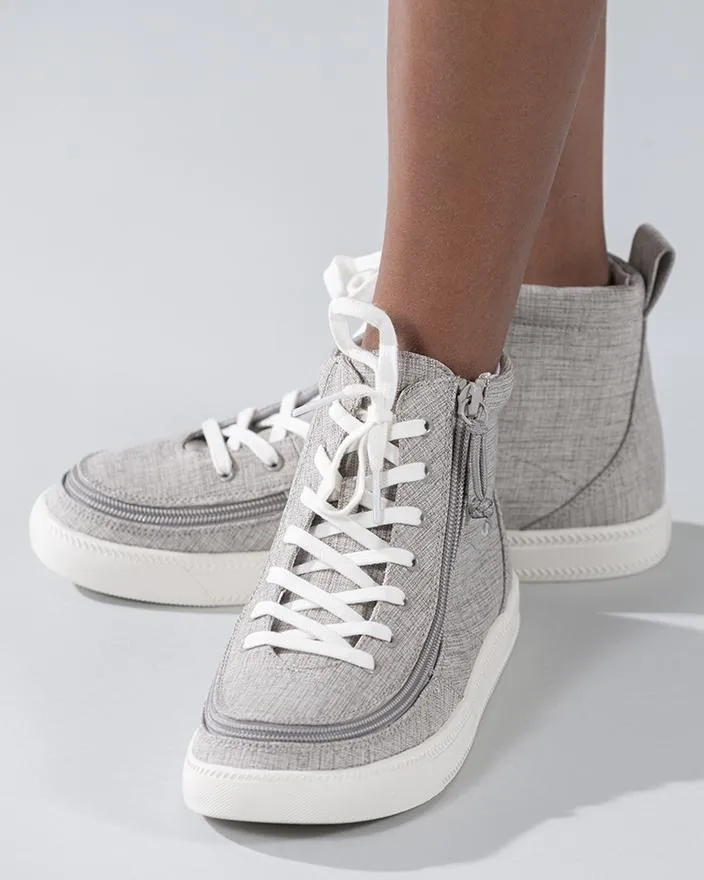 Kids' Grey Jersey Billy Classic Lace Highs