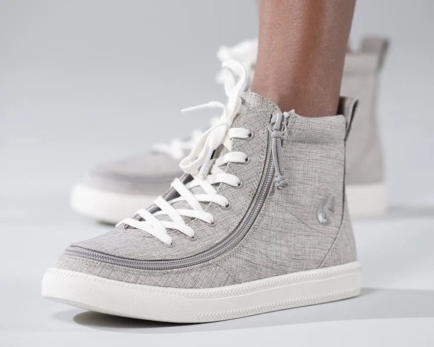 Kids' Grey Jersey Billy Classic Lace Highs