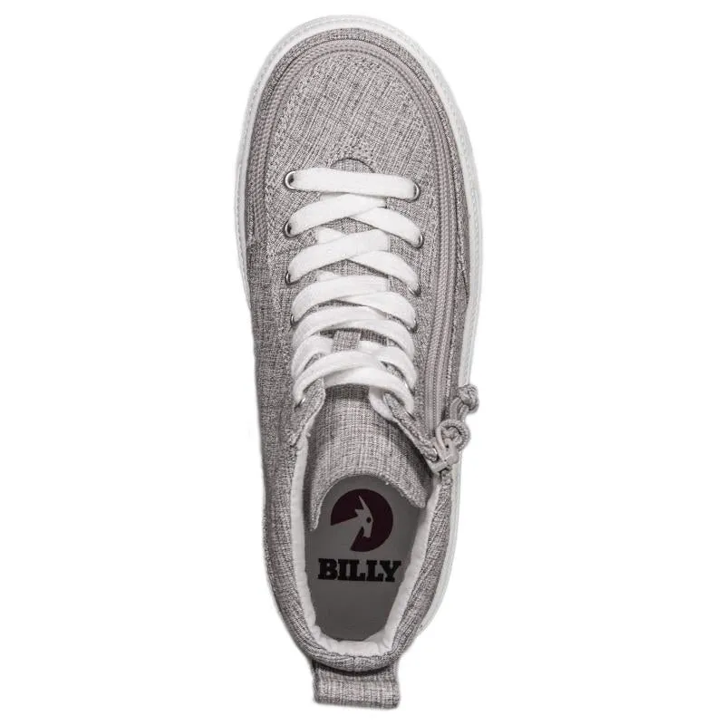 Kids' Grey Jersey Billy Classic Lace Highs