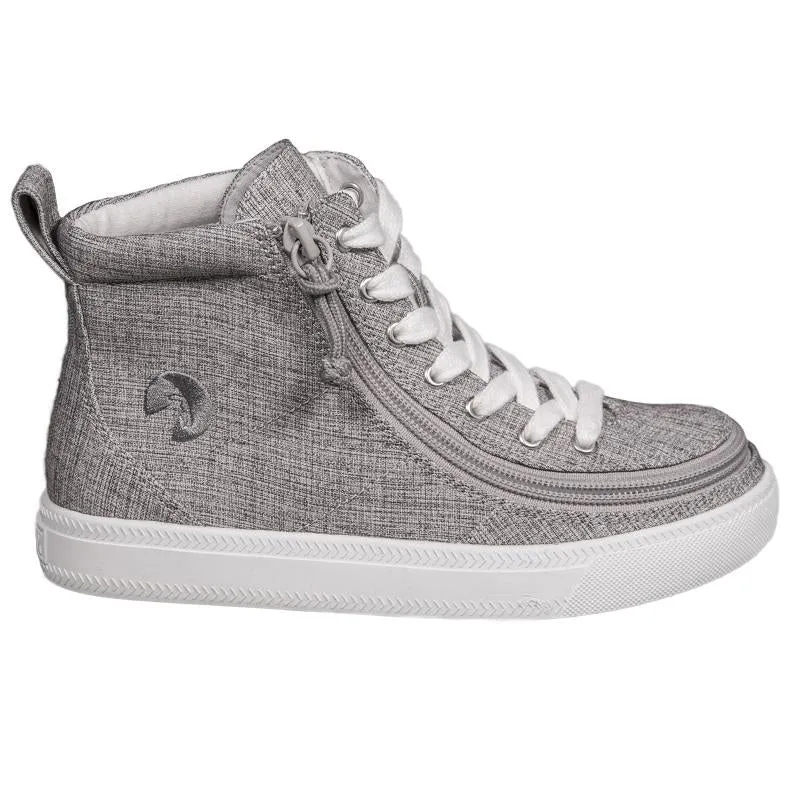 Kids' Grey Jersey Billy Classic Lace Highs