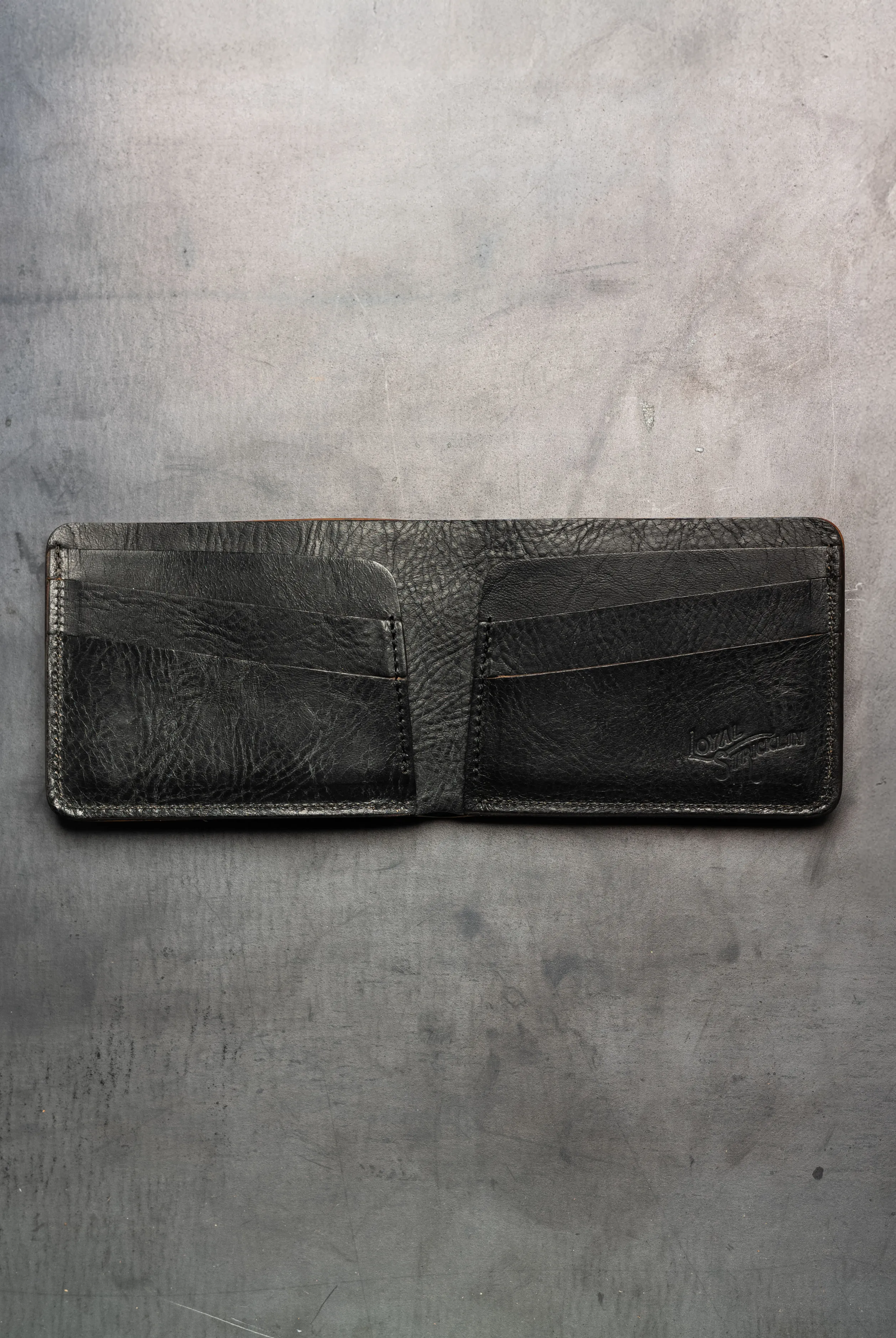 Klein Wallet - Black Shell Cordovan / Teacore Tumbled Horssehide