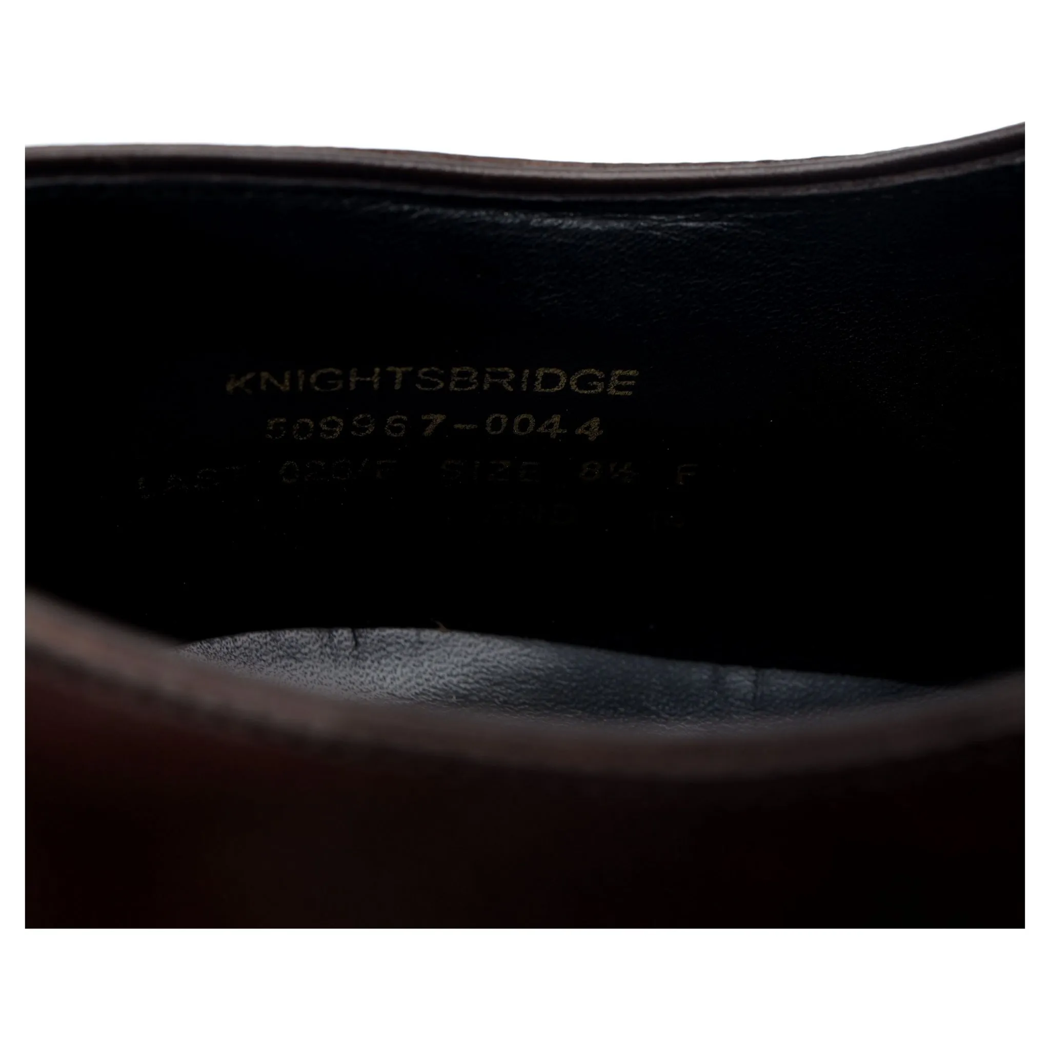 'Knightsbridge' Dark Brown Leather UK 8.5 F