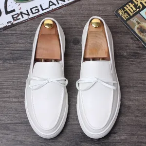 Korean Version Of Low-top Leather Loafers Casual Lazy Shoes With One Pedal