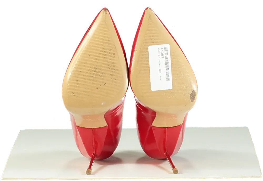 Kurt Geiger Red Patent Leather Stiletto Heels UK 8