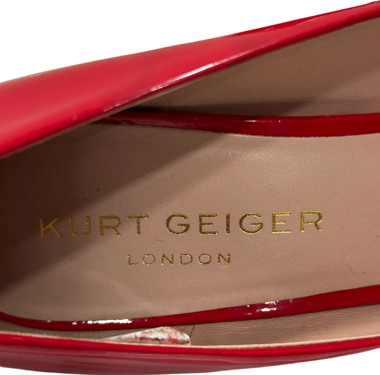 Kurt Geiger Red Patent Leather Stiletto Heels UK 8