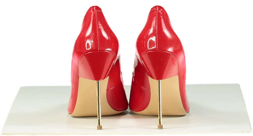Kurt Geiger Red Patent Leather Stiletto Heels UK 8