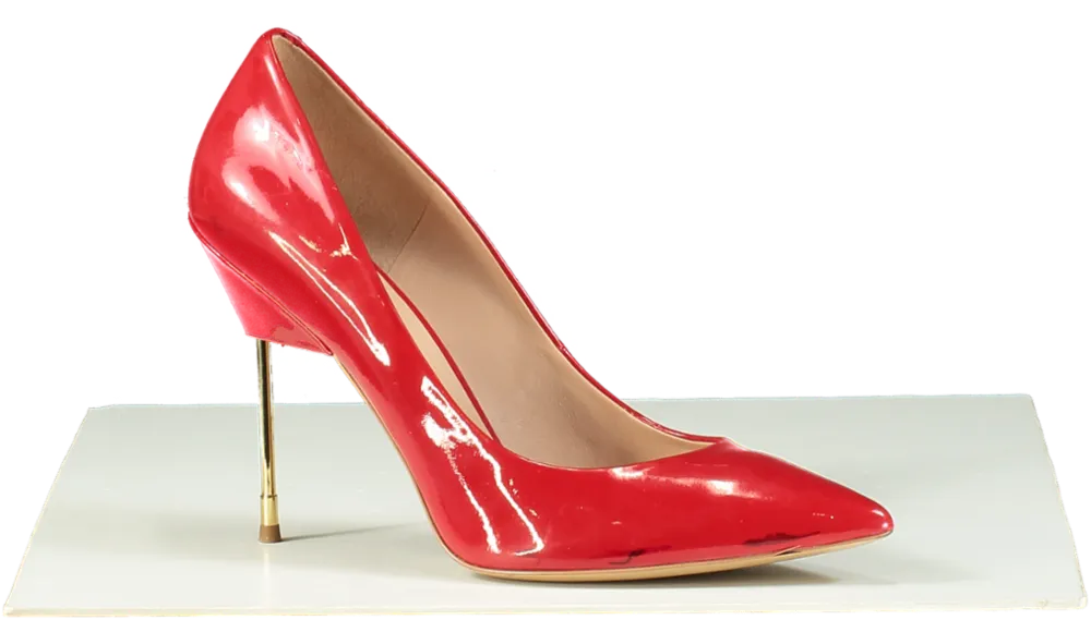Kurt Geiger Red Patent Leather Stiletto Heels UK 8