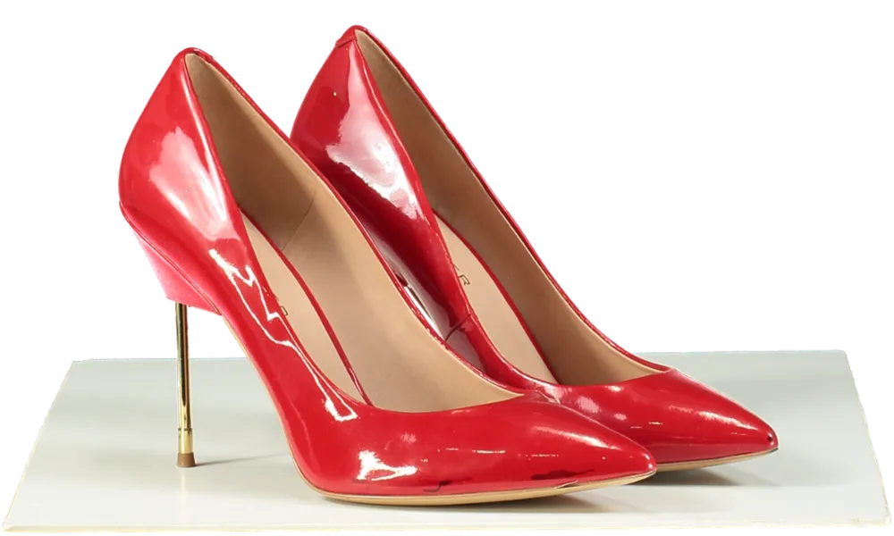 Kurt Geiger Red Patent Leather Stiletto Heels UK 8