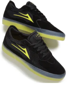 LAKAI SKATE SHOES: ESSEX Black/Gold. Sizes 6,7,8,9,10,11