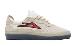 LAKAI SKATE SHOES: ESSEX White/Red. Sizes 6,7,8,10