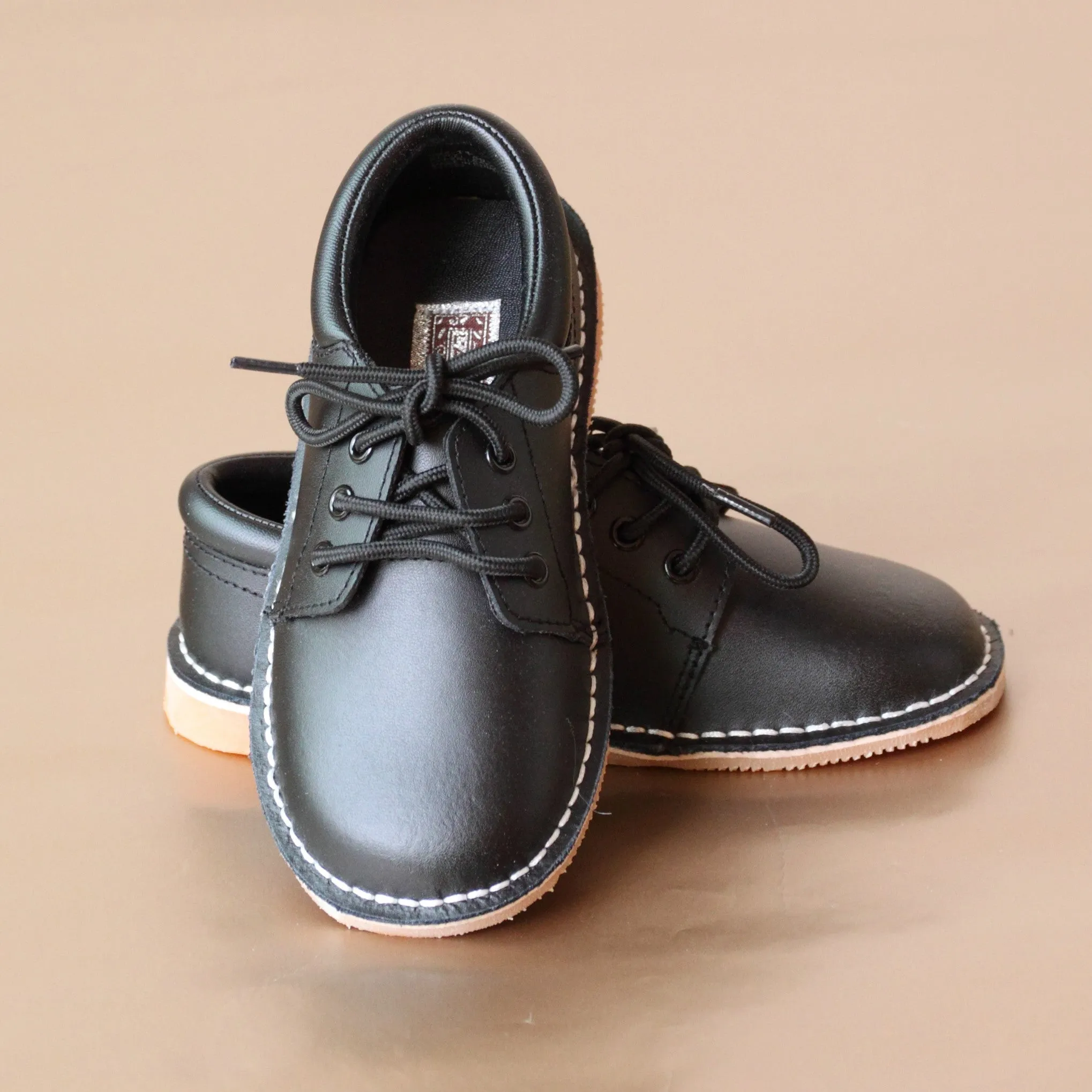 L'Amour Boys Leather Lace Up Shoes