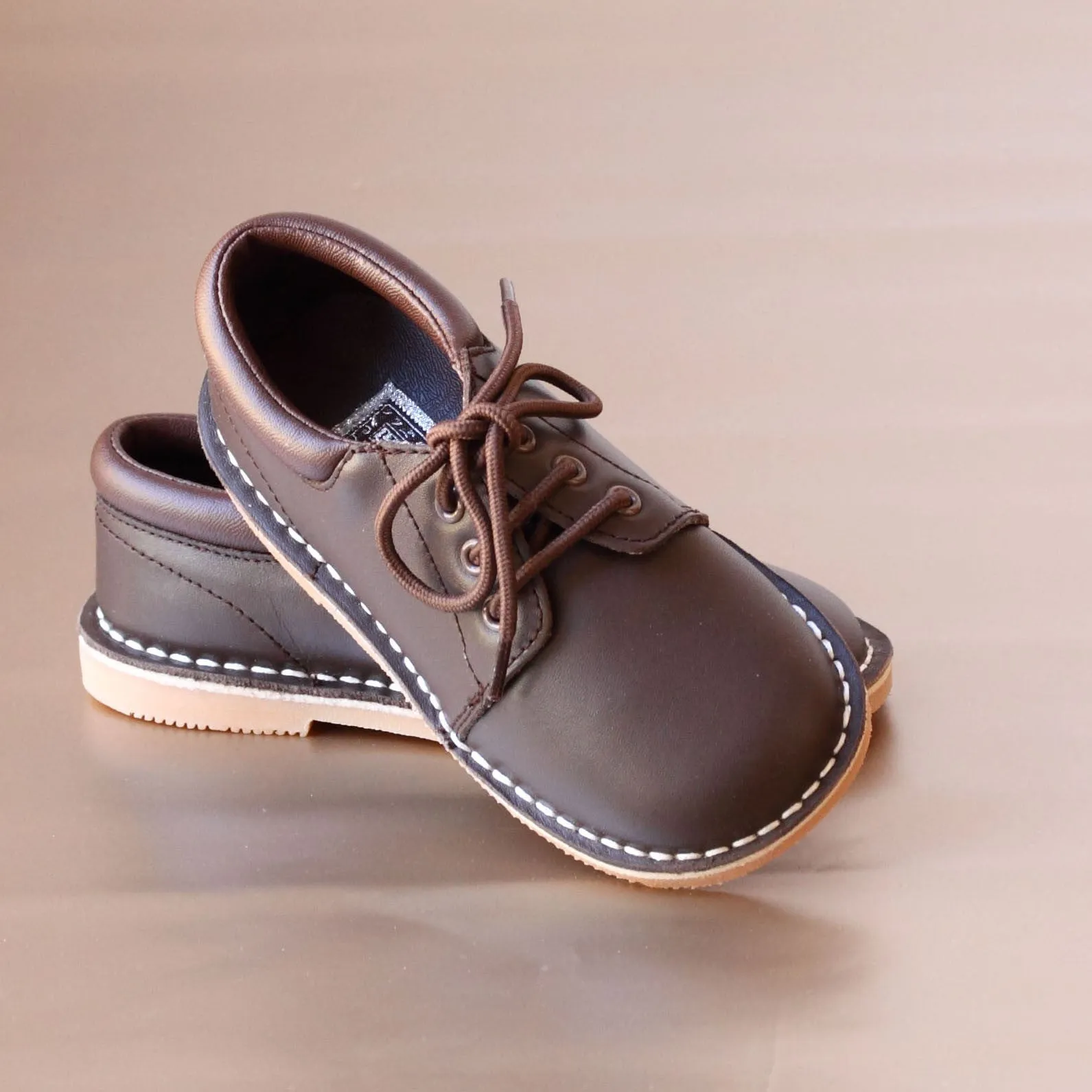 L'Amour Boys Leather Lace Up Shoes