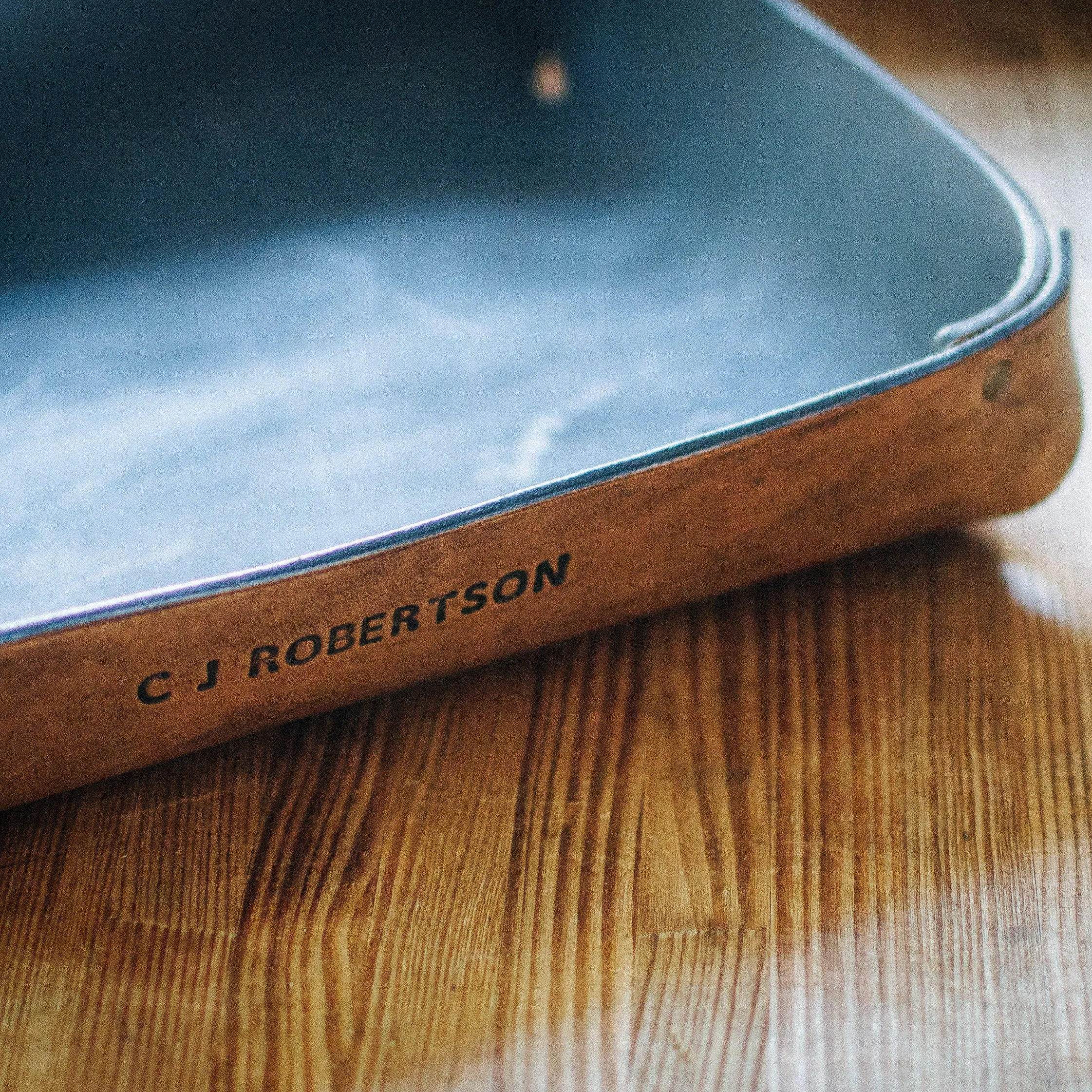 LARGE LEATHER VALET TRAY / OLD