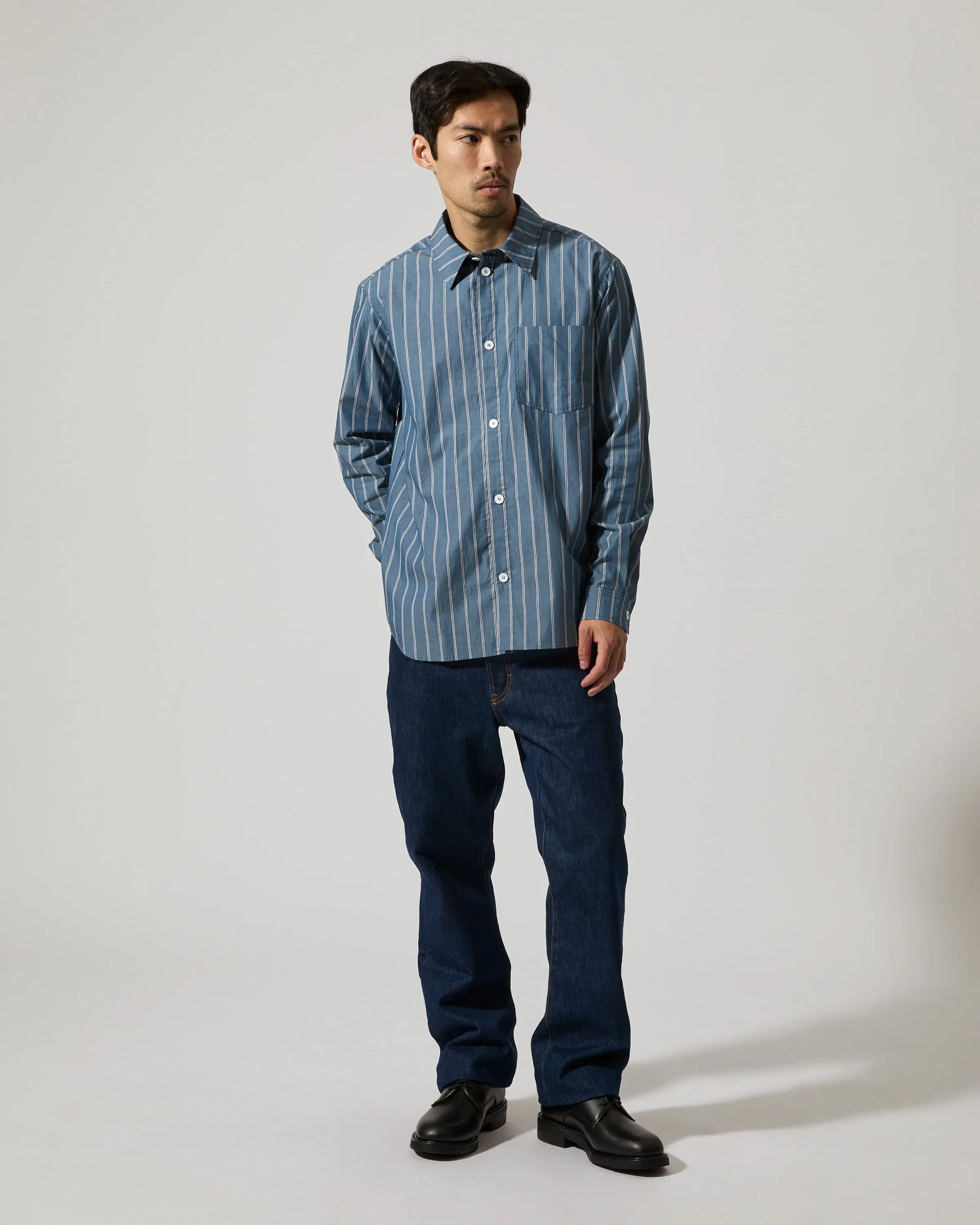 Lawrence – Storm Blue Stripe
