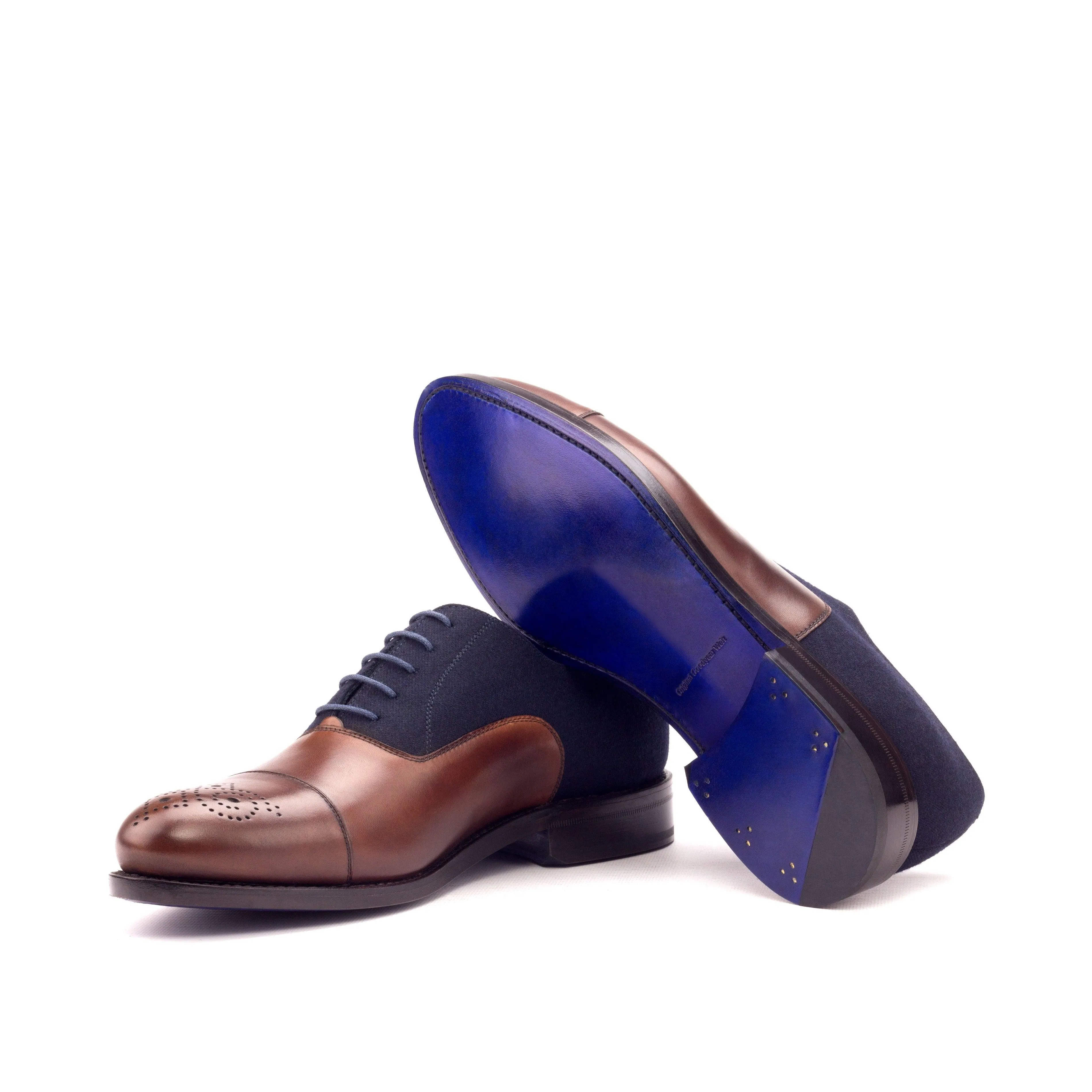 Leather & Flannel Oxford Shoes