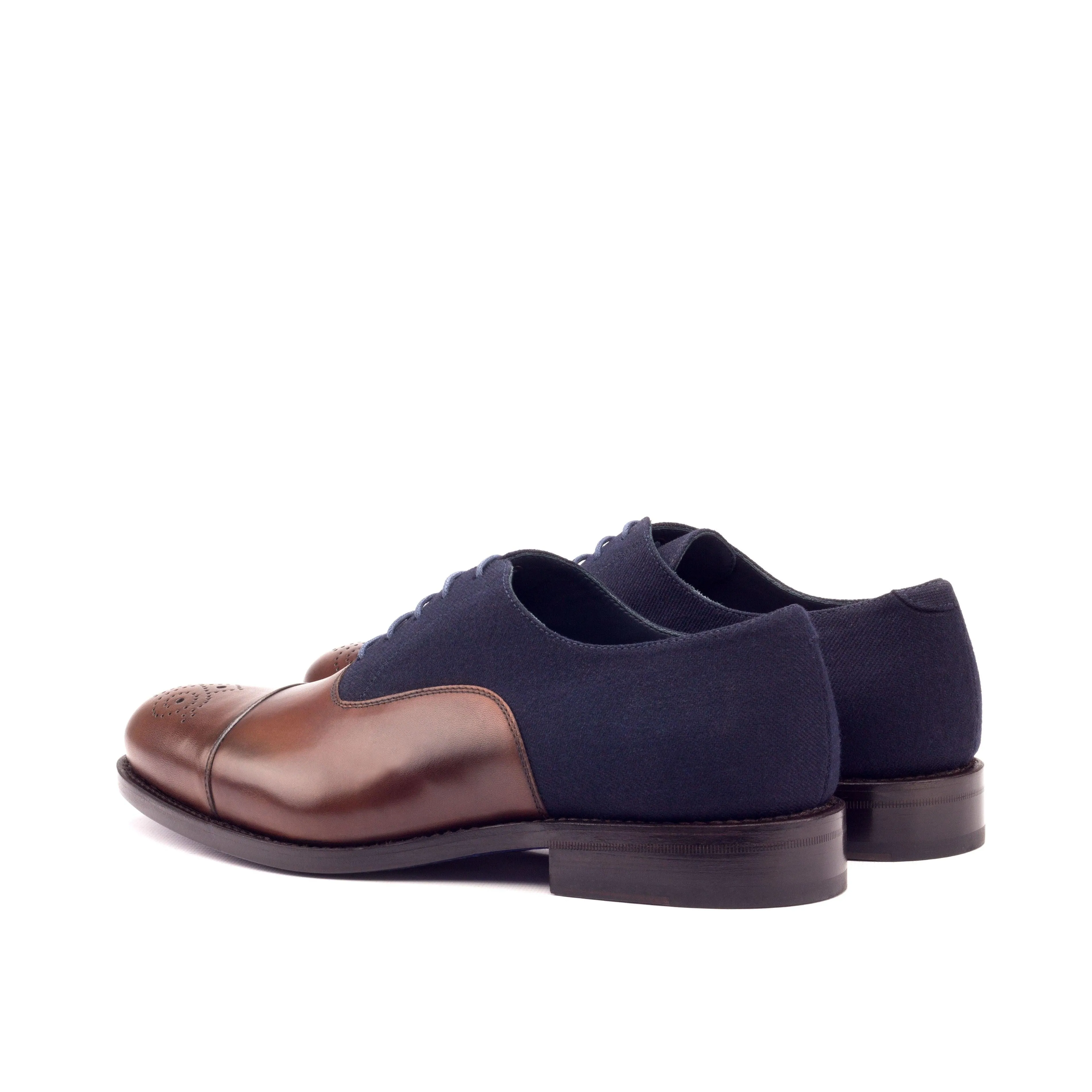 Leather & Flannel Oxford Shoes
