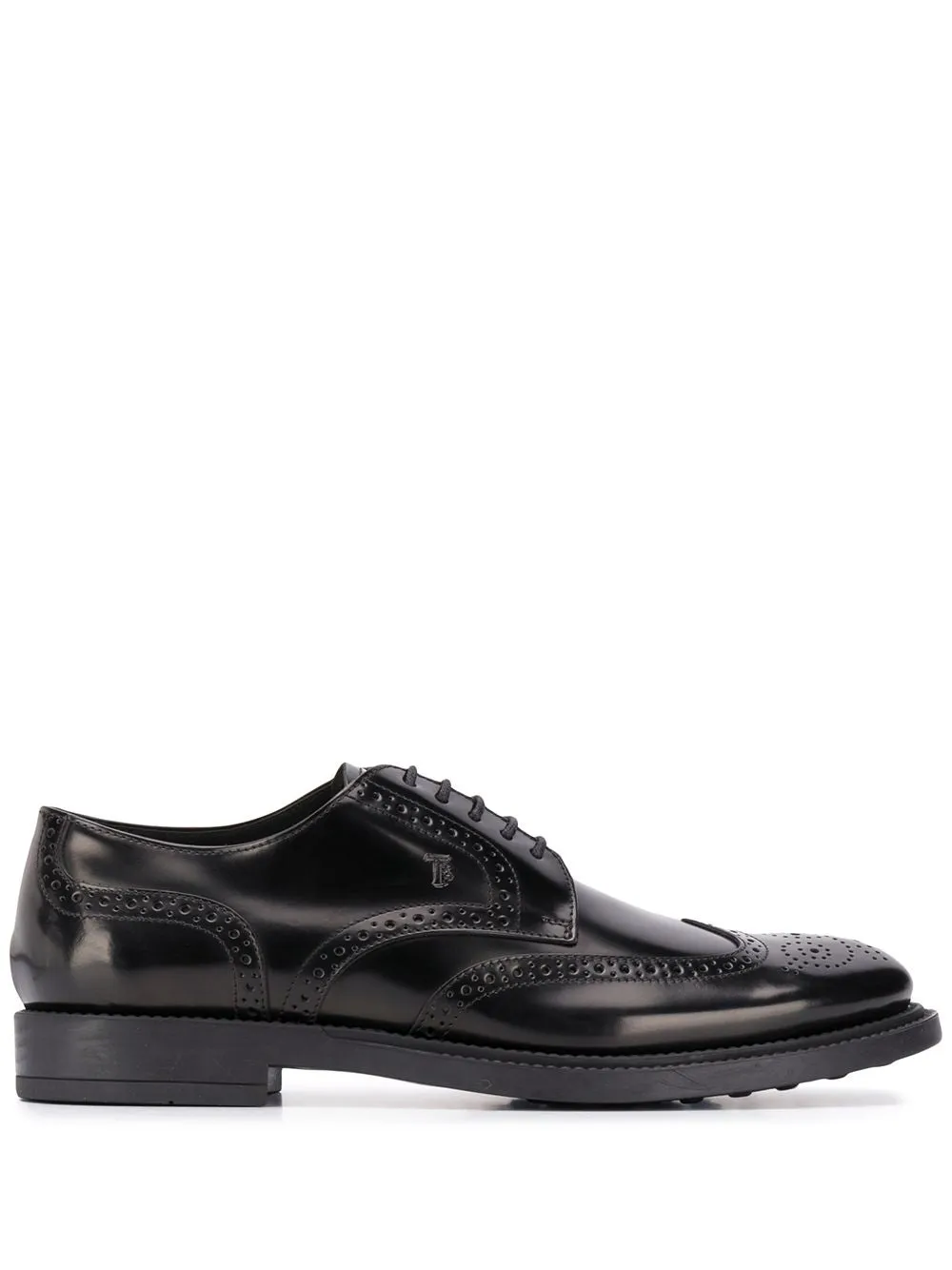 Leather derby shoes