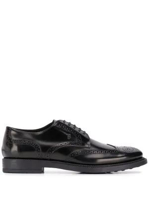 Leather derby shoes