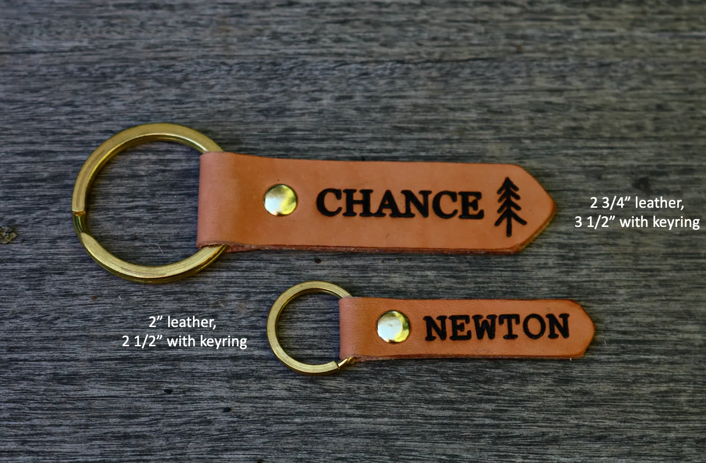 Leather Dog Tag or Keychain (Neon Green - S Only)