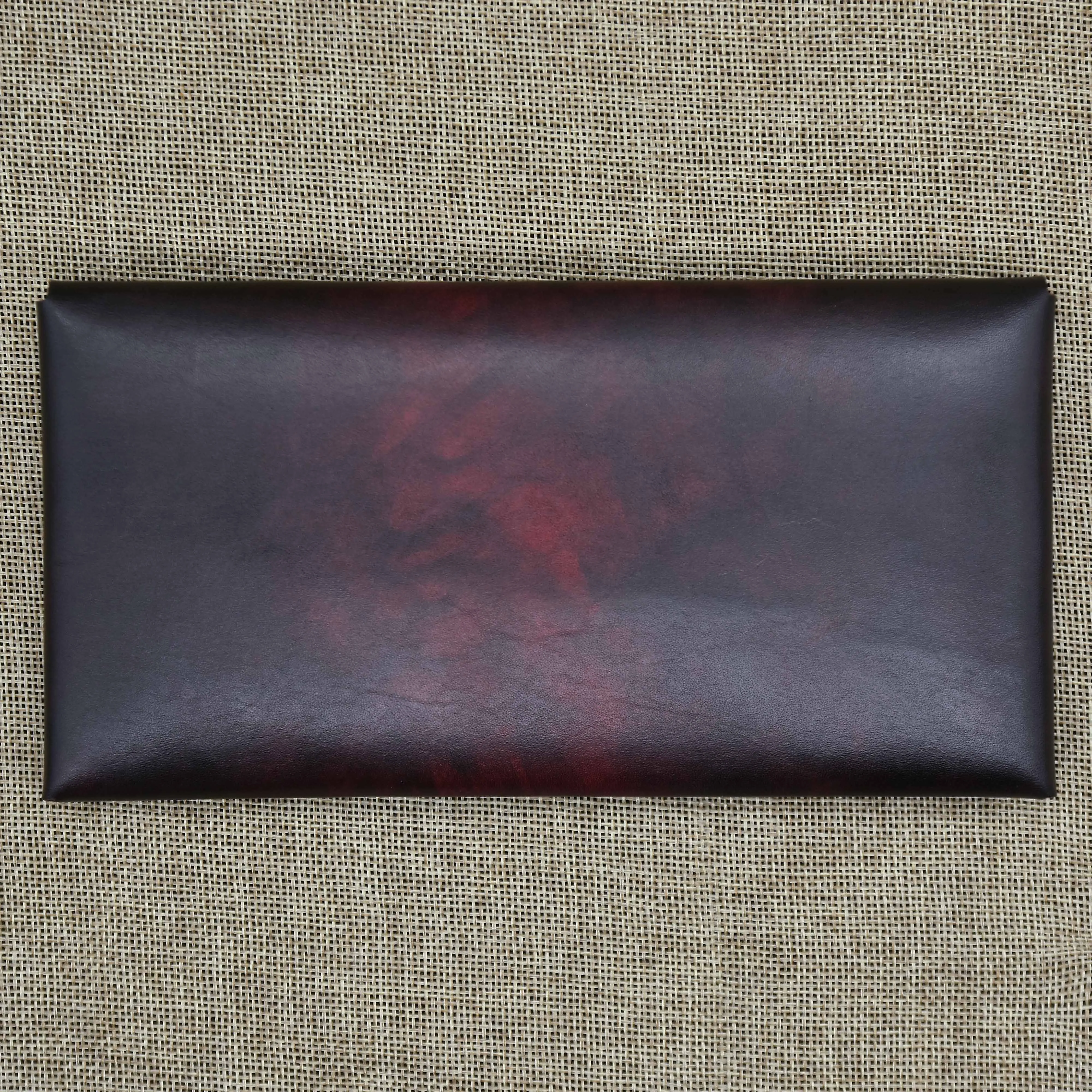 Leather envelope mini clutch, Leather money envelope